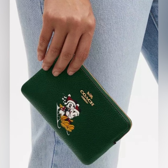 Coach X Disney Wristlet Christmas 98 - Picture 1 of 4